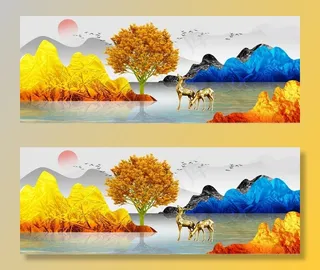 轻奢装饰画图片