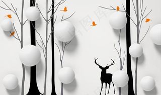 背景墙装饰画图片