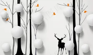 背景墙装饰画图片