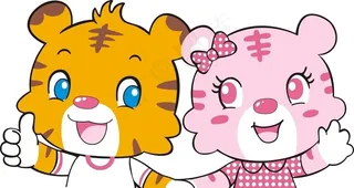 logo设计 矢量老虎 卡通虎图片