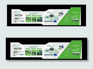 绿色展板 设计图片