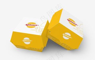 汉堡包装样机图片