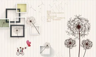 竖纹方框蒲公英图片
