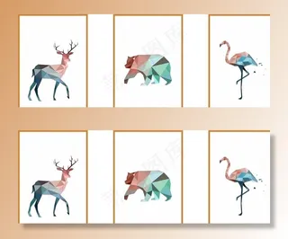 北欧风简约挂画图片