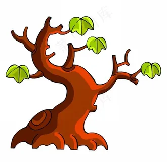 卡通树木图片