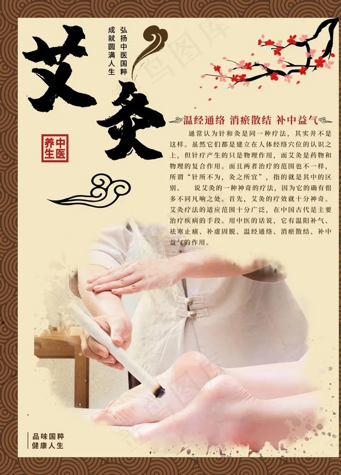 艾灸图片psd模版下载