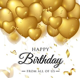 生日快乐 气球图片