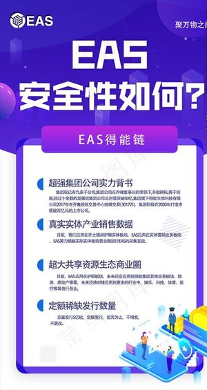 紫色渐变金融商务区块链海报图片