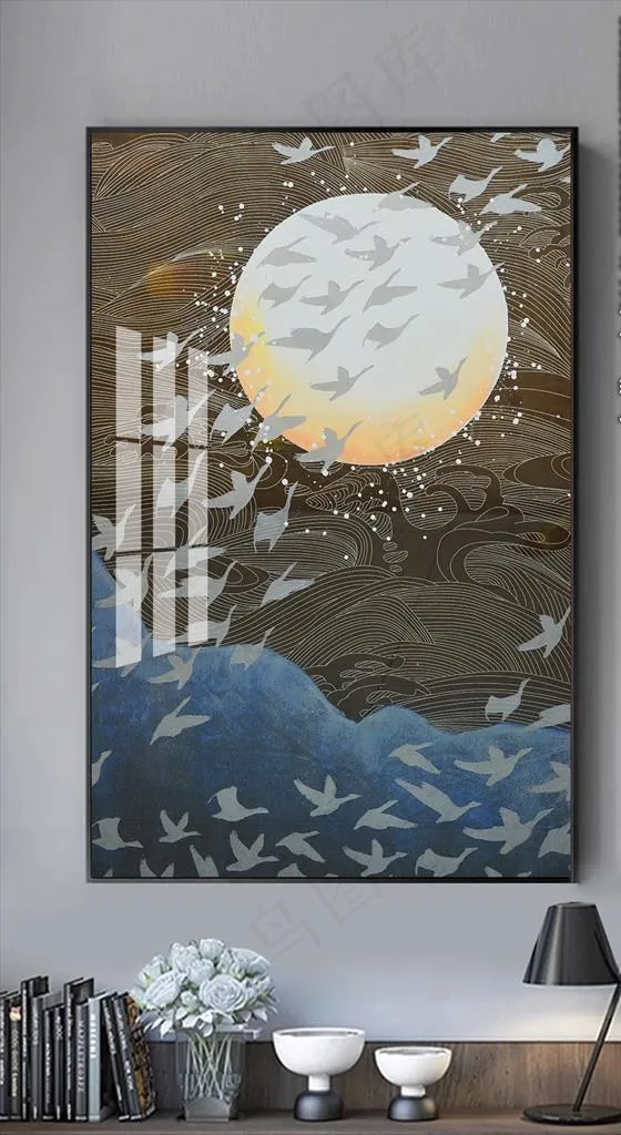 中国风装饰画图片(4535X6803(DPI:72))psd模版下载