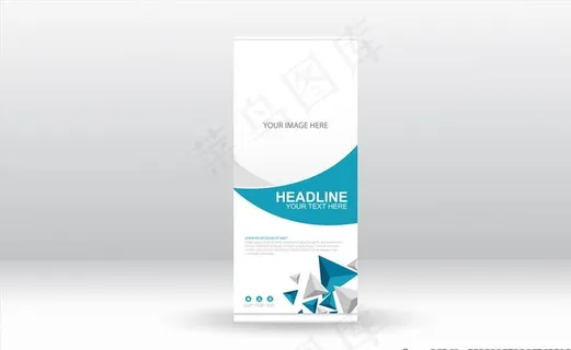 易拉宝样机图片