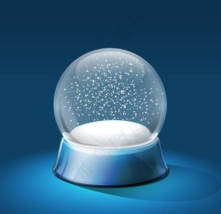 圣诞水晶球图片