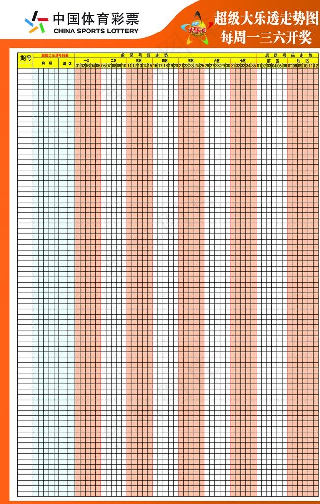 体彩走势图图片(3402X5102(DPI:72))psd模版下载