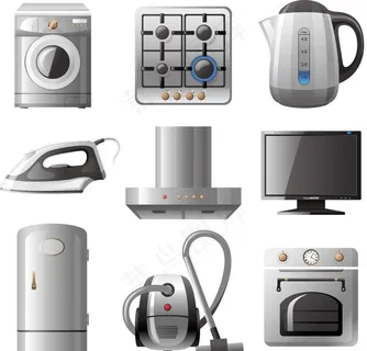 家用电器图标矢量图片