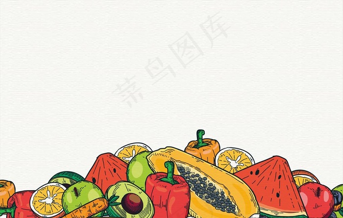 蔬菜背景图片ai矢量模版下载