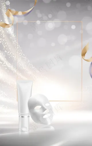 化妆品海报背景图片