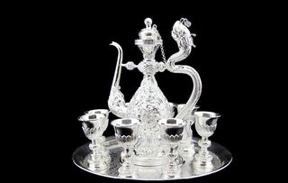 银器九龙壶图片