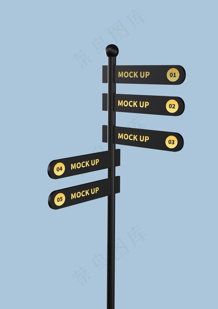 指路牌指向牌样机图片