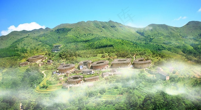 客家土楼围龙屋图片