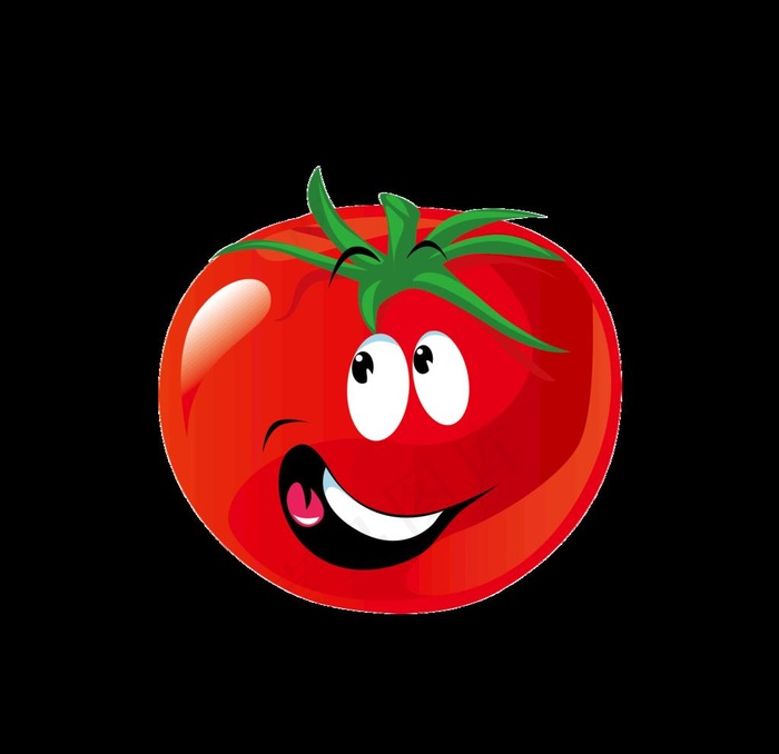 番茄 西红柿 卡通 拟人 表情图片
