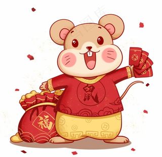 鼠年老鼠发红菜鸟图库片