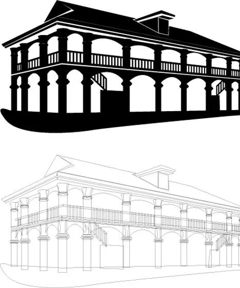 遵义会议旧址图片ai矢量模版下载