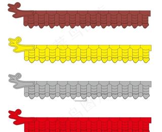 瓦树脂瓦瓦顶矢量瓦图片