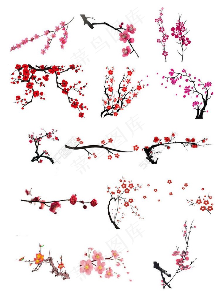 粉色漂浮花瓣png元素素材图片