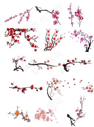 粉色漂浮花瓣png元素素材图片