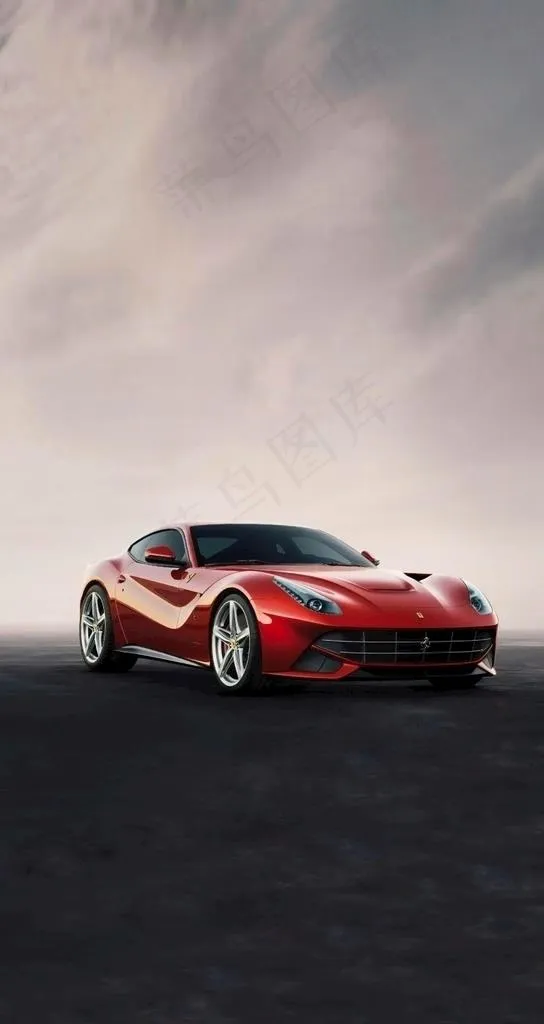 红色跑车图片