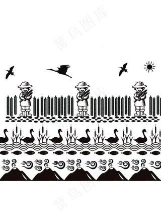 稻穗花纹生态自然图片