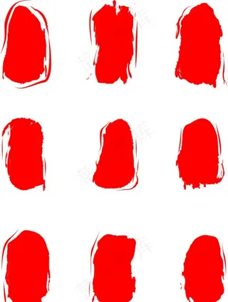 古风红色印章图片