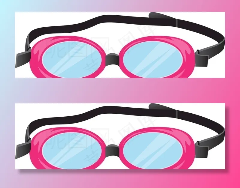 潜水镜图片eps,ai矢量模版下载