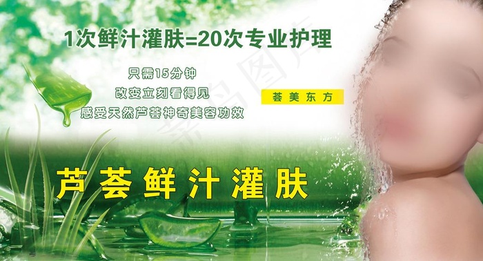 芦荟鲜汁灌肤图片