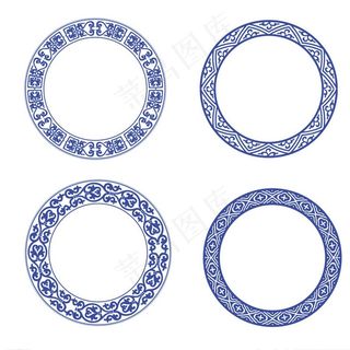 青花瓷花纹图片