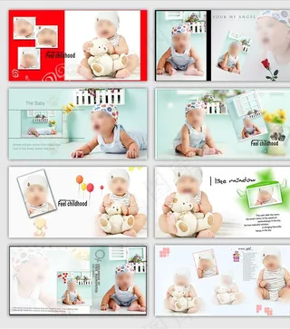 儿童相册影楼摄影模板图片