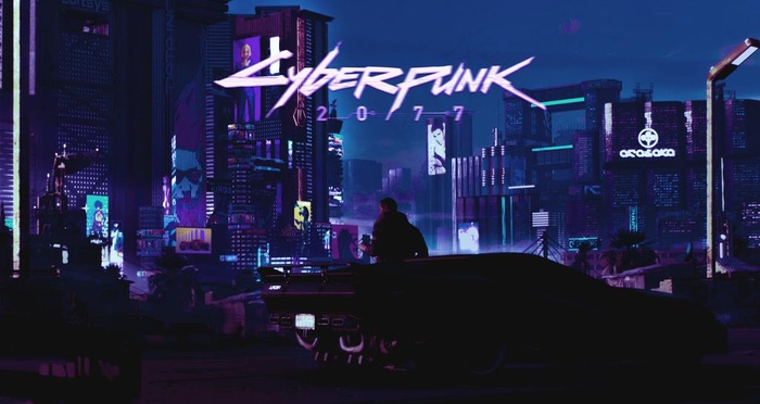 赛博朋克风未来科技插画图片