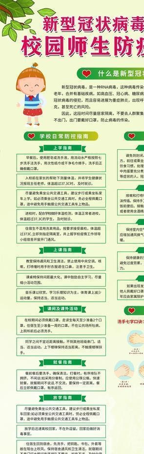 校园防疫展架图片