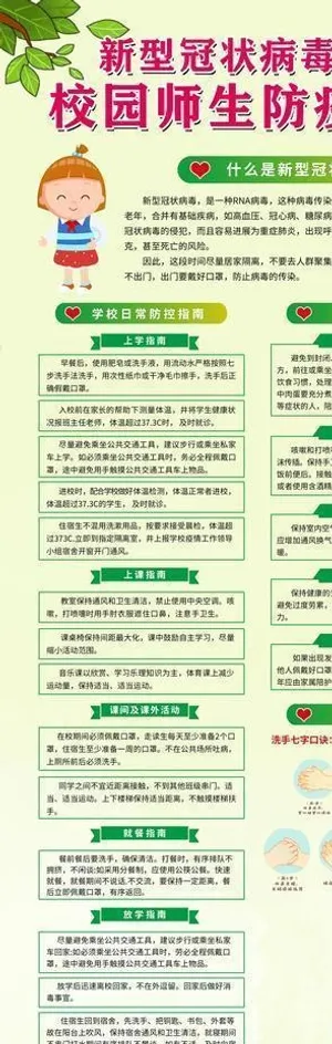 校园防疫展架图片