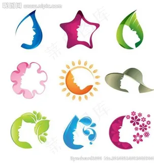 美容图标美容标志图片