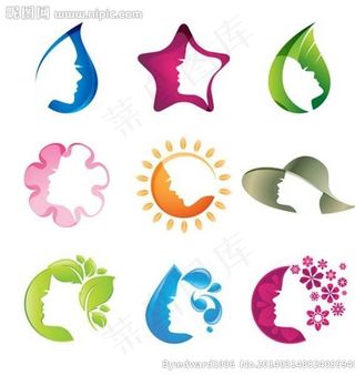 美容图标美容标志图片