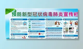 预防冠状病毒宣传栏图片
