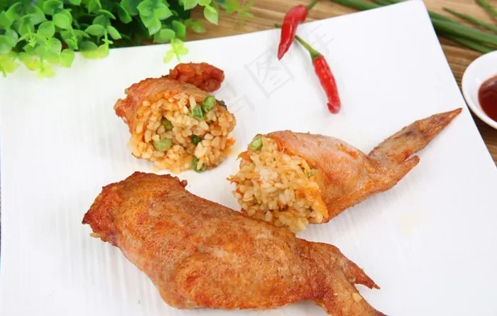 鸡翅包饭图片
