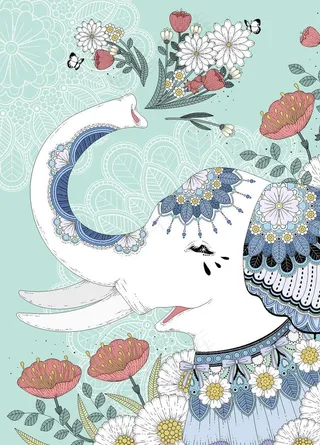 北欧卡通动物装饰画图片