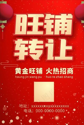 店铺转让海报 旺铺招商图片