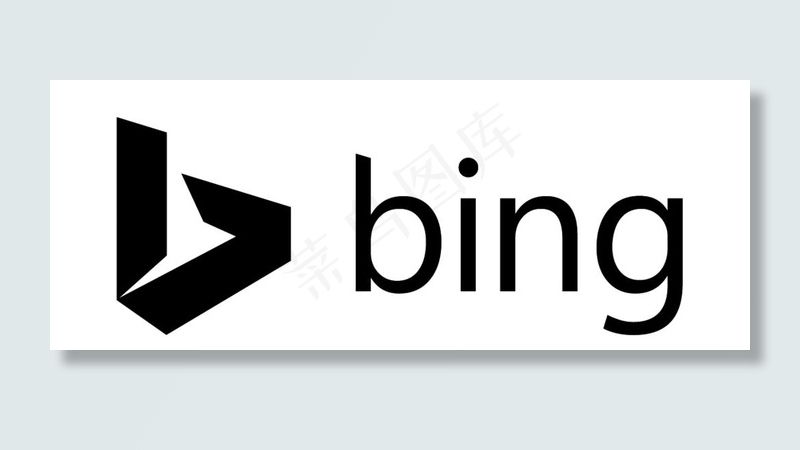 微软必应Bing 标志LOGO图片ai矢量模版下载