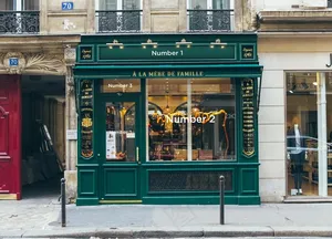 店铺招牌样机图片