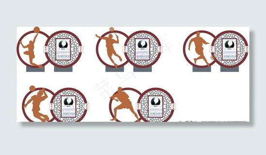 运动造型宣传栏图片