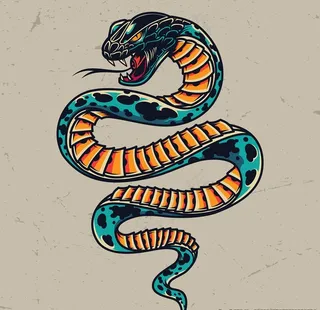 蛇图案图片