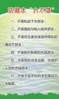 防溺水六不准图片 防溺水六不准图片