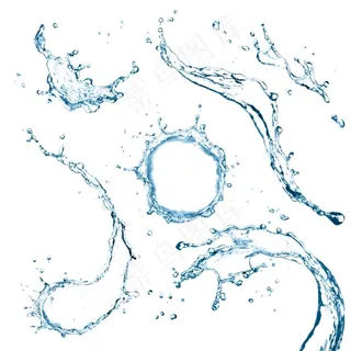 水珠水浪素材图片